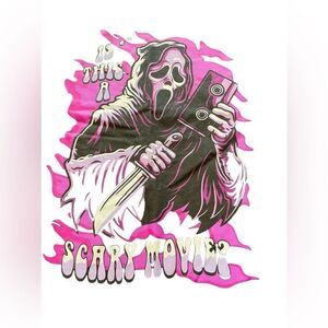 MENS GRAPHIC TEE SHIRT, IS THIS A‎ SCARY MOVIE, SZ Medium